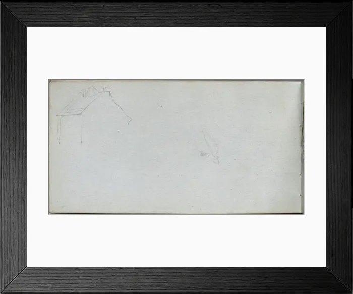 Framed Print : Sketchbook, page 54: Architecture Study. Creator: Ernest Meissonier (French, 1815-1891) Framed Print : Sketchbook, page 54: Architecture Study. Creator: Ernest Meissonier (French, 1815-1891)