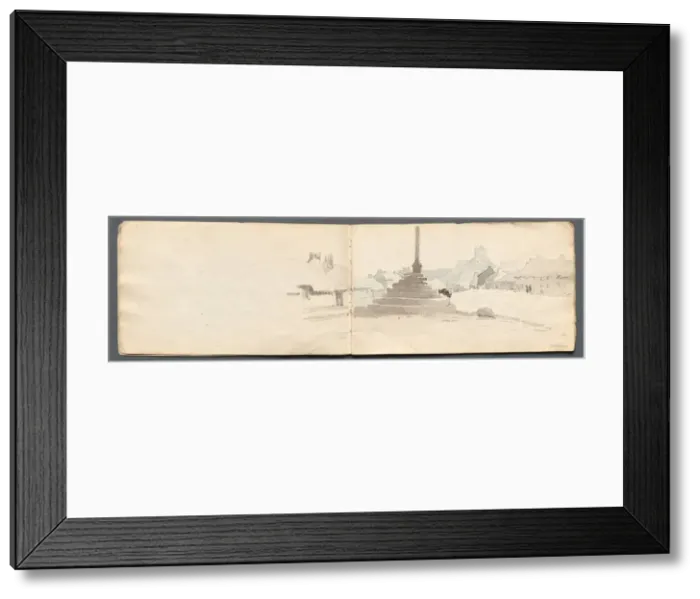 Framed Print : Sketchbook: Norham, 1814. Creator: Samuel Prout (British, 1783-1852) Framed Print : Sketchbook: Norham, 1814. Creator: Samuel Prout (British, 1783-1852)