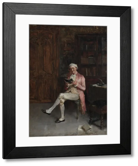 Framed Print : A Philosopher, 1882. Creator: Walter Gay (American, 1856-1937) Framed Print : A Philosopher, 1882. Creator: Walter Gay (American, 1856-1937)
