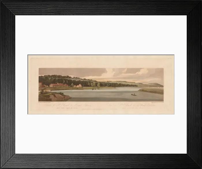 Framed Print : A Selection of Twenty of the Most Picturesque Views in Paris: View of St Framed Print : A Selection of Twenty of the Most Picturesque Views in Paris: View of St