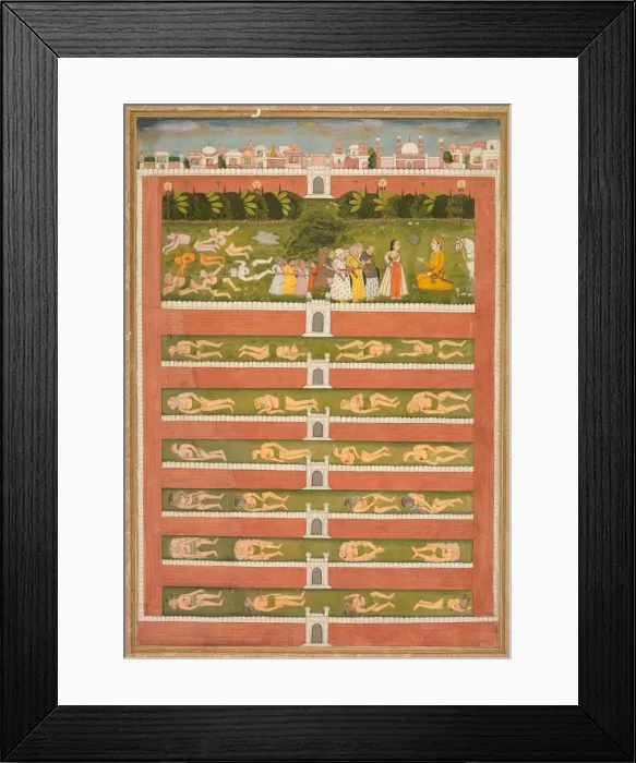Framed Print : A Princess and Demons before a Nobleman: A Leaf from a Poetical Romance…, c Framed Print : A Princess and Demons before a Nobleman: A Leaf from a Poetical Romance…, c
