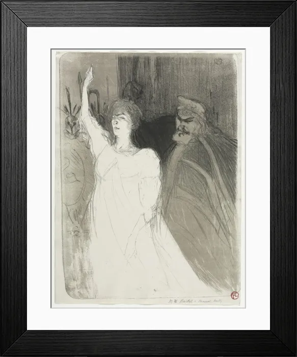 Framed Print : A Princely Idyl, Clara Ward, 1894. Creator: Henri de Toulouse-Lautrec (French, 1864-1901) Framed Print : A Princely Idyl, Clara Ward, 1894. Creator: Henri de Toulouse-Lautrec (French, 1864-1901)