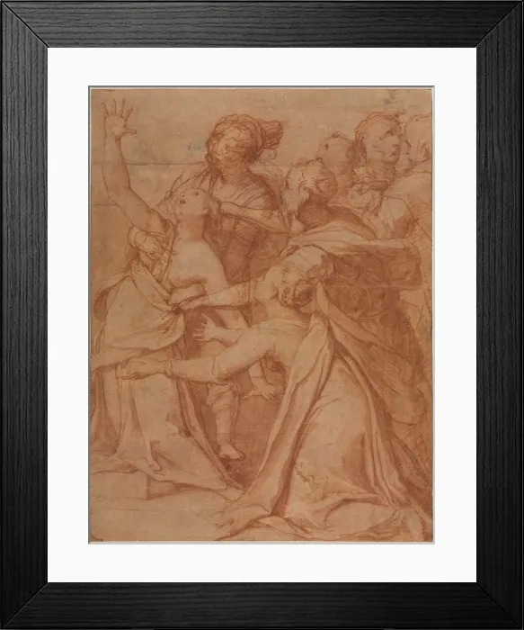 Framed Print : A Miracle of Saint Philip Benizzi: The Healing of a Demoniac Woman, c. 1557. Creator Framed Print : A Miracle of Saint Philip Benizzi: The Healing of a Demoniac Woman, c. 1557. Creator