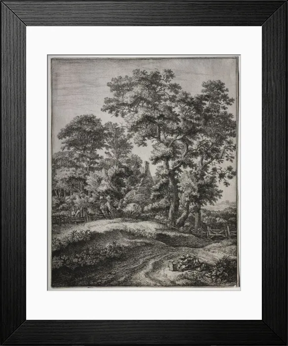 Framed Print : A Mother and Three Children at Rest. Creator: Anthonie Waterloo (Dutch, 1609 / 10-1690) Framed Print : A Mother and Three Children at Rest. Creator: Anthonie Waterloo (Dutch, 1609 / 10-1690)