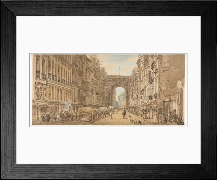 Framed Print : A Selection of Twenty of the Most Picturesque Views in Paris…, 1802. Creator Framed Print : A Selection of Twenty of the Most Picturesque Views in Paris…, 1802. Creator