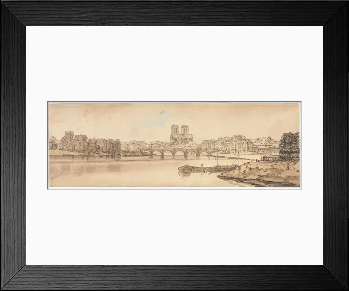Framed Print : A Selection of Twenty of the Most Picturesque Views in Paris…, 1802. Creator Framed Print : A Selection of Twenty of the Most Picturesque Views in Paris…, 1802. Creator