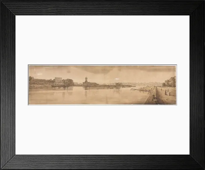 Framed Print : A Selection of Twenty of the Most Picturesque Views in Paris…, 1802. Creator Framed Print : A Selection of Twenty of the Most Picturesque Views in Paris…, 1802. Creator