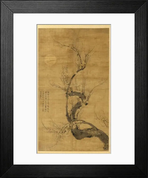 Framed Print : A Prunus in the Moonlight, 1300s. Creator: Wang Mian (Chinese, 1287-1359) Framed Print : A Prunus in the Moonlight, 1300s. Creator: Wang Mian (Chinese, 1287-1359)