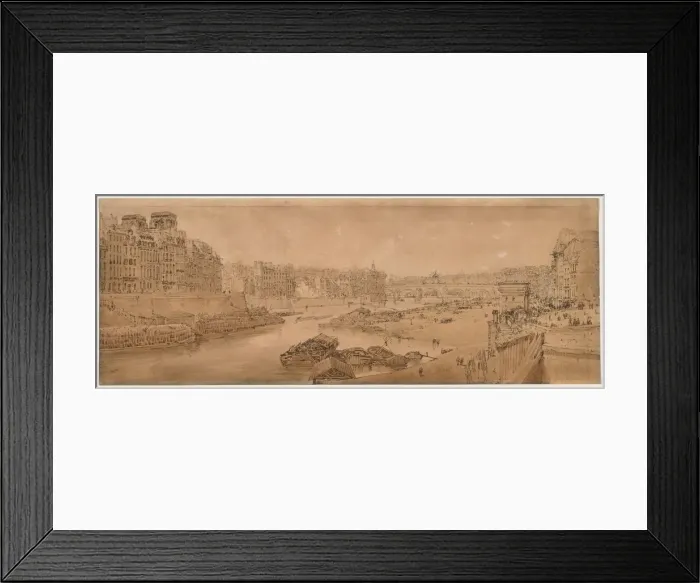 Framed Print : A Selection of Twenty of the Most Picturesque Views in Paris…, 1802. Creator Framed Print : A Selection of Twenty of the Most Picturesque Views in Paris…, 1802. Creator