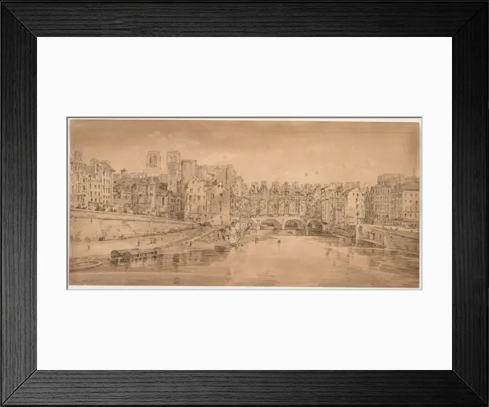 Framed Print : A Selection of Twenty of the Most Picturesque Views in Paris…, 1802. Creator Framed Print : A Selection of Twenty of the Most Picturesque Views in Paris…, 1802. Creator