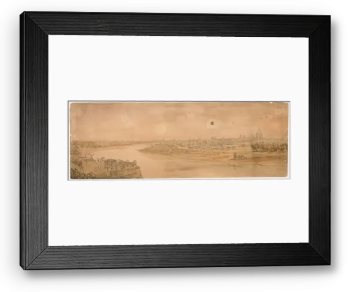 Framed Print : A Selection of Twenty of the Most Picturesque Views in Paris…, 1802. Creator Framed Print : A Selection of Twenty of the Most Picturesque Views in Paris…, 1802. Creator