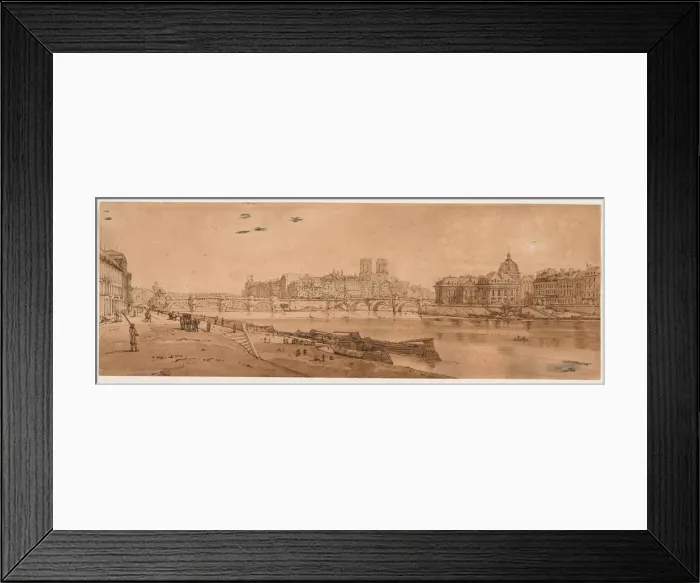 Framed Print : A Selection of Twenty of the Most Picturesque Views in Paris…, 1802. Creator Framed Print : A Selection of Twenty of the Most Picturesque Views in Paris…, 1802. Creator