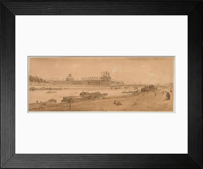 Framed Print : A Selection of Twenty of the Most Picturesque Views in Paris, 1802. Creator: Thomas Girtin Framed Print : A Selection of Twenty of the Most Picturesque Views in Paris, 1802. Creator: Thomas Girtin