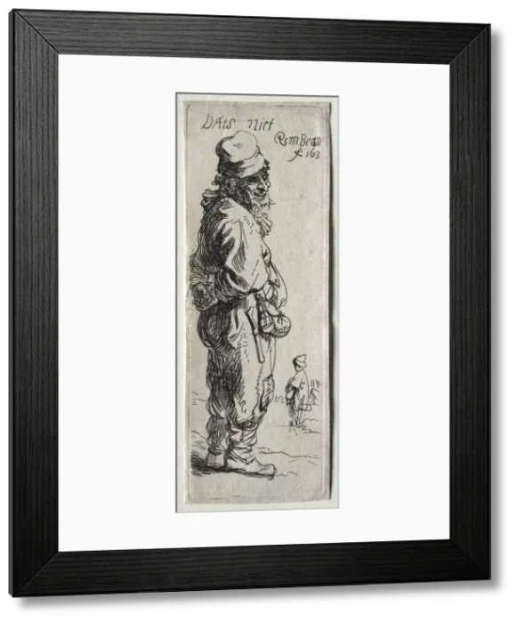 Framed Print : A Peasant Replying: thats nothing, probably 1634. Creator: Rembrandt van Rijn (Dutch Framed Print : A Peasant Replying: thats nothing, probably 1634. Creator: Rembrandt van Rijn (Dutch