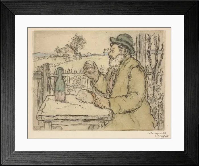 Framed Print : A Votre Sante, 1894. Creator: Jean-Francois Raffaelli (French, 1850-1924) Framed Print : A Votre Sante, 1894. Creator: Jean-Francois Raffaelli (French, 1850-1924)