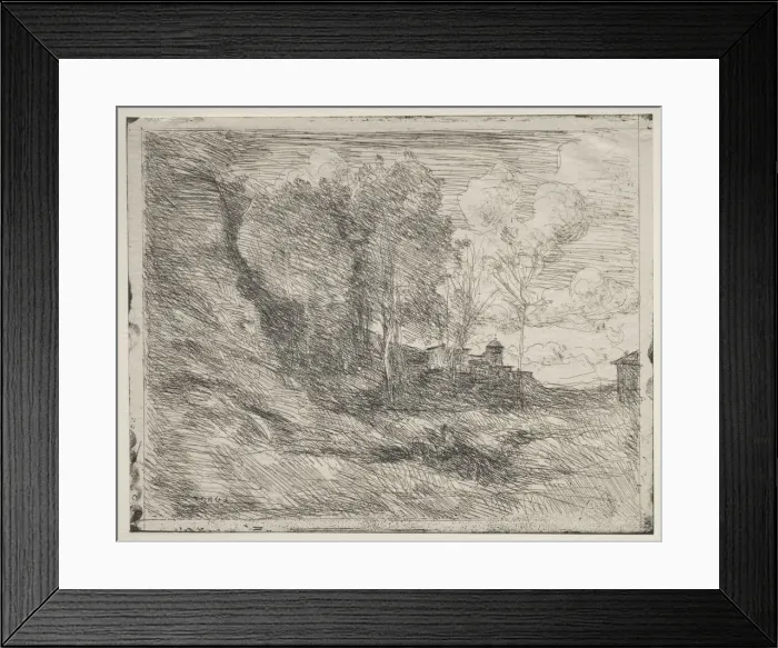 Framed Print : A Souvenir of Ostia, original impression 1855, printed in 1921 Framed Print : A Souvenir of Ostia, original impression 1855, printed in 1921