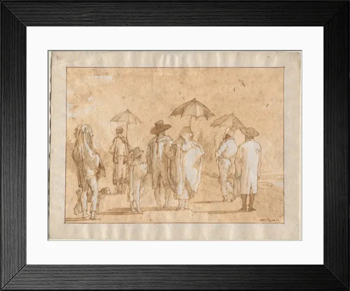 Framed Print : A Spring Shower, 1790s-1804. Creator: Giovanni Domenico Tiepolo (Italian, 1727-1804) Framed Print : A Spring Shower, 1790s-1804. Creator: Giovanni Domenico Tiepolo (Italian, 1727-1804)