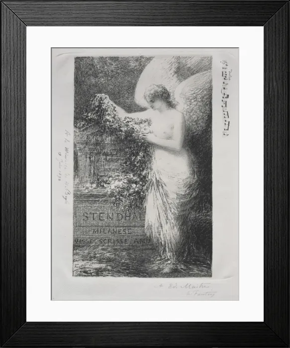 Framed Print : A Stendhal, 1892. Creator: Henri Fantin-Latour (French, 1836-1904) Framed Print : A Stendhal, 1892. Creator: Henri Fantin-Latour (French, 1836-1904)