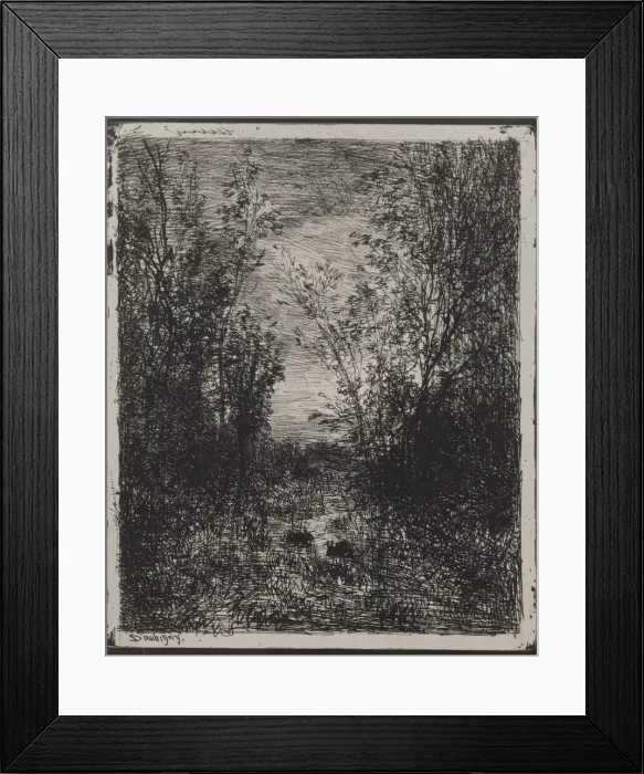 Framed Print : A Stream in a Glade, original impression 1862, printed in 1921 Framed Print : A Stream in a Glade, original impression 1862, printed in 1921