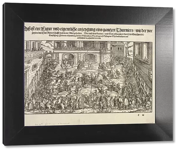 A Tournament, 1565. Creator: Josse Amman (Swiss, 1539-1591)