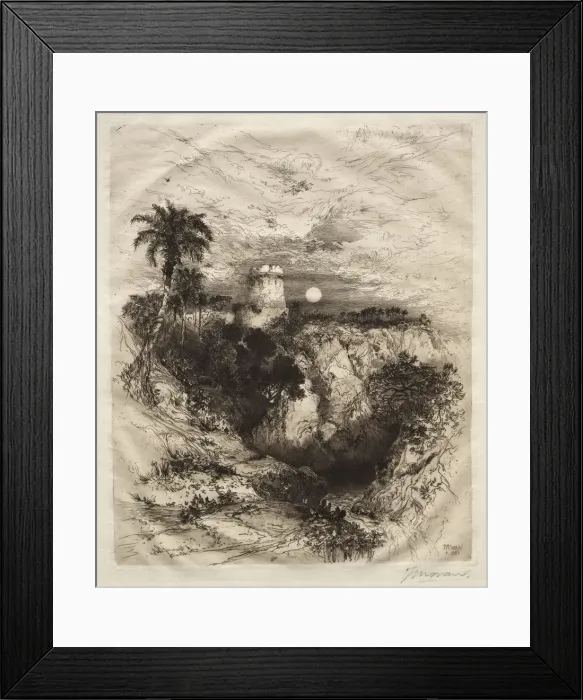 Framed Print : A Tower of Cortes, 1883. Creator: Thomas Moran (American, 1837-1926) Framed Print : A Tower of Cortes, 1883. Creator: Thomas Moran (American, 1837-1926)
