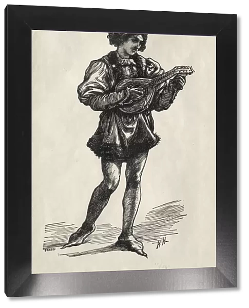 A Troubadour. Creator: Hubert von Herkomer (British, 1849-1914)