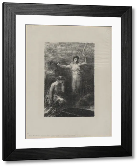 Framed Print : A Victor Hugo, 1889. Creator: Henri Fantin-Latour (French, 1836-1904) Framed Print : A Victor Hugo, 1889. Creator: Henri Fantin-Latour (French, 1836-1904)