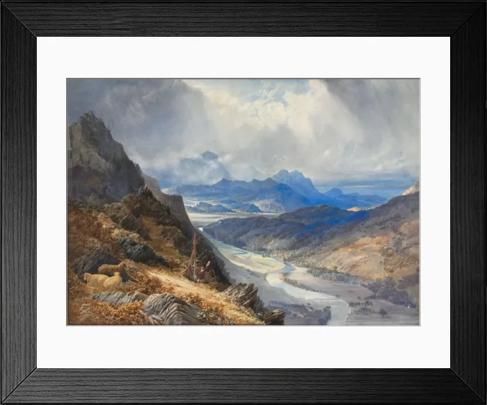 Framed Print : A View from Moel Cynwich: Looking Over the Vale of Afon Mawddach and Toward Cader Idris, c Framed Print : A View from Moel Cynwich: Looking Over the Vale of Afon Mawddach and Toward Cader Idris, c