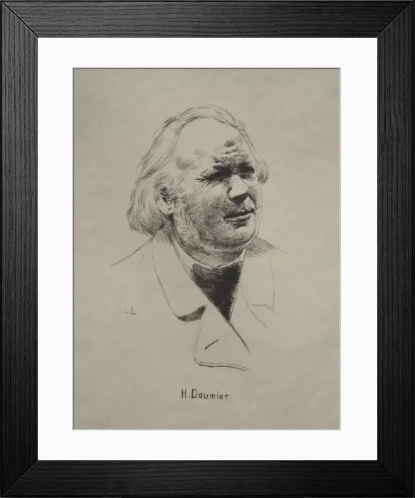 Framed Print : Honore Daumier, 1800s. Creator: Unknown Framed Print : Honore Daumier, 1800s. Creator: Unknown