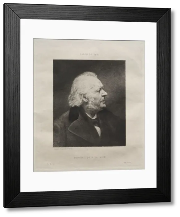 Framed Print : Honore Daumier, 1881. Creator: Auguste Boulard (French, 1825-1897) Framed Print : Honore Daumier, 1881. Creator: Auguste Boulard (French, 1825-1897)