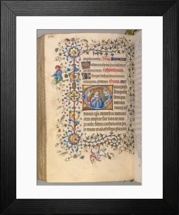 Framed Print : Hours of Charles the Noble, King of Navarre (1361-1425), fol. 283v, Martyrs: Unidentified Saint Framed Print : Hours of Charles the Noble, King of Navarre (1361-1425), fol. 283v, Martyrs: Unidentified Saint