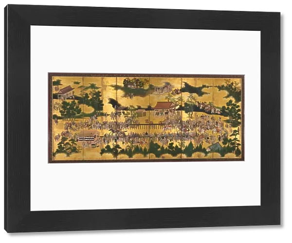 Horse Race at the Kamo Shrine, 1615-50. Creator: Tosa School (Japanese)