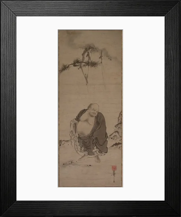 Framed Print : Hotei, late 1300s-early 1400s. Creator: Kichizan Mincho (Japanese, 1352-1431) Framed Print : Hotei, late 1300s-early 1400s. Creator: Kichizan Mincho (Japanese, 1352-1431)