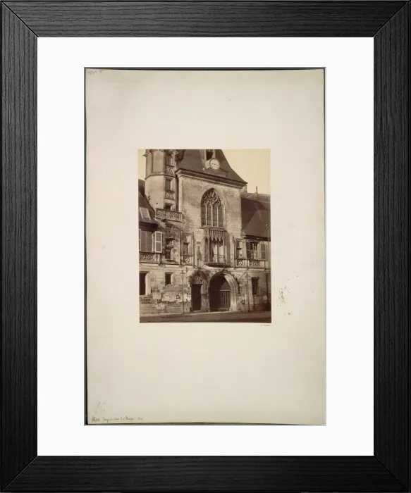 Framed Print : Hotel Jacques Coeur at Bourges, c. 1865. Creator: Constant Alexandre Famin (French, 1827-1888) Framed Print : Hotel Jacques Coeur at Bourges, c. 1865. Creator: Constant Alexandre Famin (French, 1827-1888)