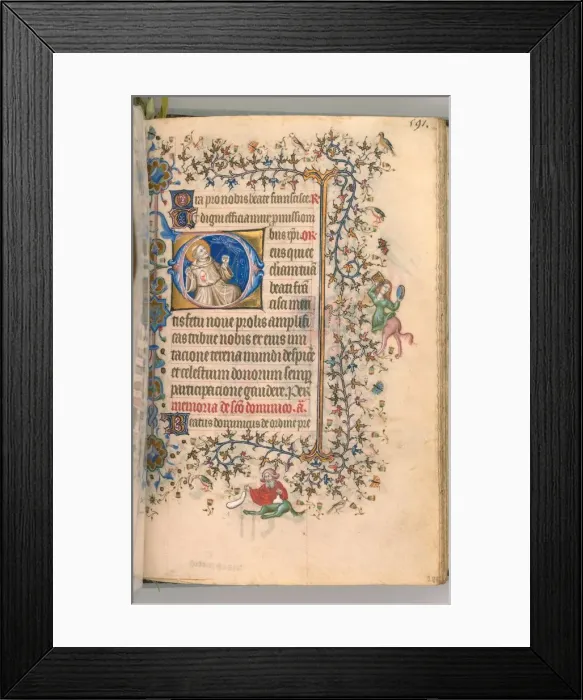 Framed Print : Hours of Charles the Noble, King of Navarre (1361-1425), fol. 290r, St. Francis, c Framed Print : Hours of Charles the Noble, King of Navarre (1361-1425), fol. 290r, St. Francis, c