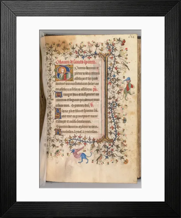 Framed Print : Hours of Charles the Noble, King of Navarre (1361-1425), fol. 307r, Bust of Christ, c Framed Print : Hours of Charles the Noble, King of Navarre (1361-1425), fol. 307r, Bust of Christ, c