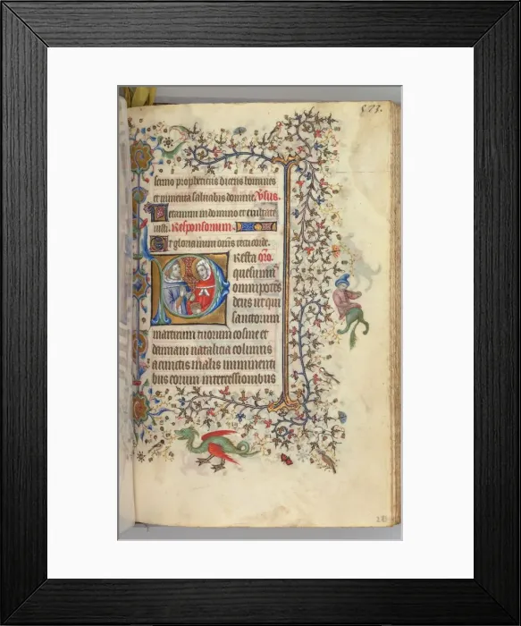Framed Print : Hours of Charles the Noble, King of Navarre (1361-1425), fol. 281r, SS. Cosmas and Damien, c Framed Print : Hours of Charles the Noble, King of Navarre (1361-1425), fol. 281r, SS. Cosmas and Damien, c