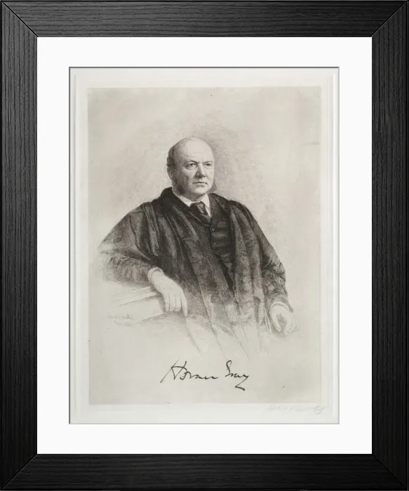 Framed Print : Horace Gray, 1890. Creator: Albert Rosenthal (American, 1863-1939) Framed Print : Horace Gray, 1890. Creator: Albert Rosenthal (American, 1863-1939)