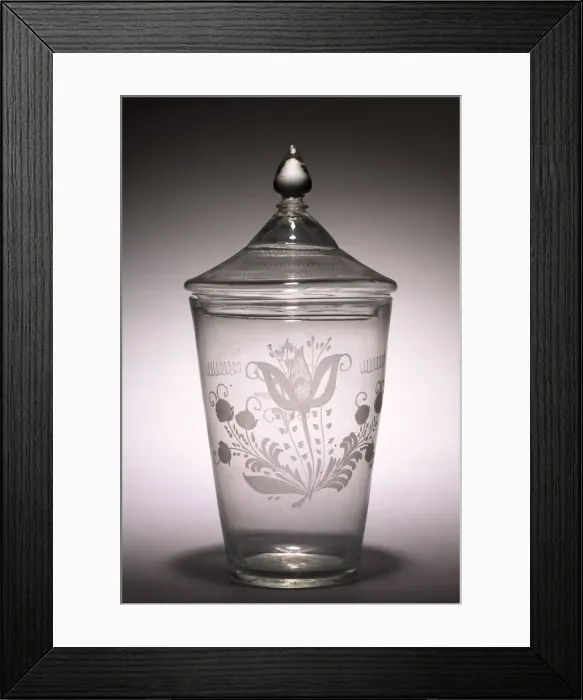 Framed Print : Flip Glass, late 1700s. Creator: Unknown Framed Print : Flip Glass, late 1700s. Creator: Unknown