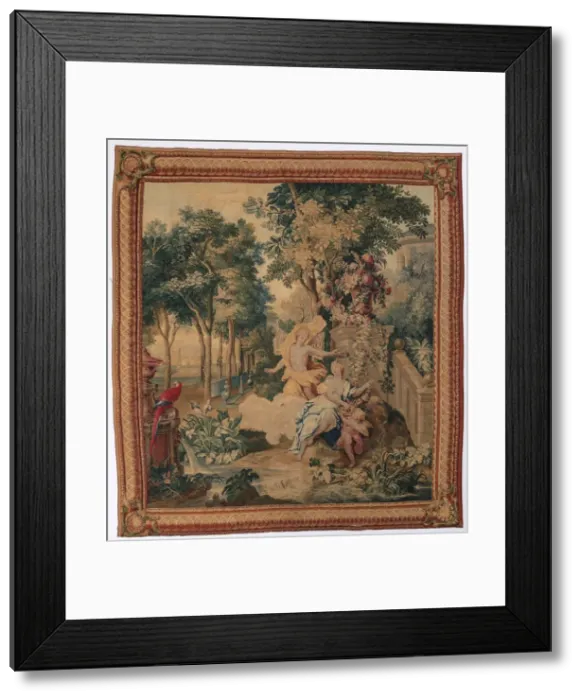 Framed Print : Flora and Zephyrus (from Set of Ovids Metamorphoses), 1704-1731. Creator: Gobelins (French) Framed Print : Flora and Zephyrus (from Set of Ovids Metamorphoses), 1704-1731. Creator: Gobelins (French)