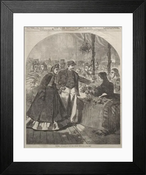 Framed Print : Floral Department of the Great Fair, 1864. Creator: Winslow Homer (American, 1836-1910) Framed Print : Floral Department of the Great Fair, 1864. Creator: Winslow Homer (American, 1836-1910)
