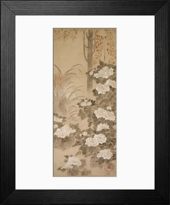 Framed Print : Flowers and Foliage of Autumn, mid 1700s. Creator: Tatebayashi Kagei (Japanese) Framed Print : Flowers and Foliage of Autumn, mid 1700s. Creator: Tatebayashi Kagei (Japanese)