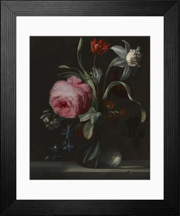 Framed Print : Flowers in a Vase, c. 1669. Creator: Simon Verelst (Dutch, 1644-1721) Framed Print : Flowers in a Vase, c. 1669. Creator: Simon Verelst (Dutch, 1644-1721)