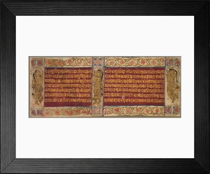 Framed Print : Folio with Dancing Women, early 1500s. Creator: Unknown Framed Print : Folio with Dancing Women, early 1500s. Creator: Unknown