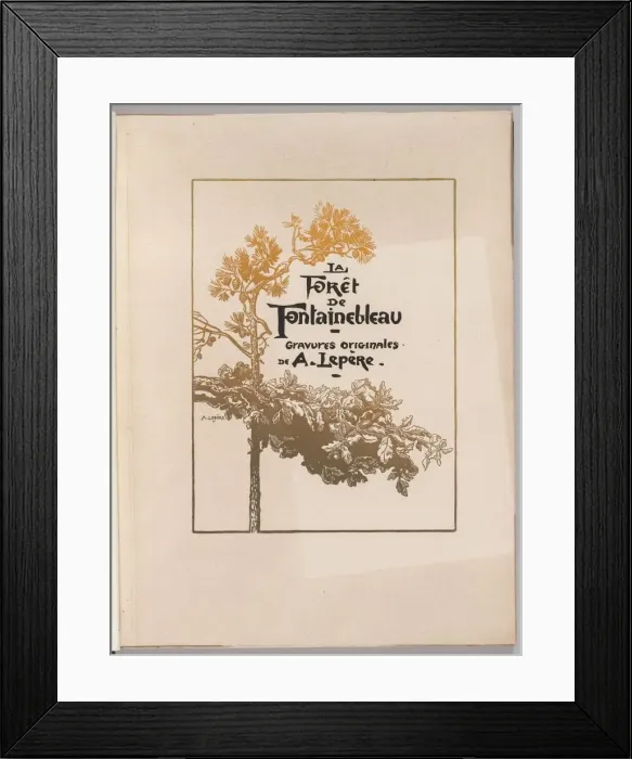 Framed Print : Fontainebleau Forest: Cover (La Foret de Fontainebleau), 1890 Framed Print : Fontainebleau Forest: Cover (La Foret de Fontainebleau), 1890