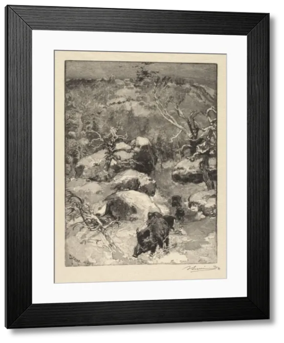 Framed Print : Fontainebleau Forest: Cuvier-Chatillon Cliff (La Foret de Fontainebleau Framed Print : Fontainebleau Forest: Cuvier-Chatillon Cliff (La Foret de Fontainebleau