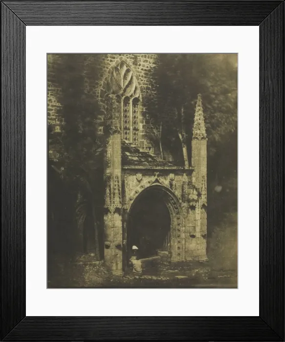 Framed Print : Fountain of Notre-Dame at Saint-Brieuc, Brittany, c. 1853. Creator: Louis-Remy Robert (French Framed Print : Fountain of Notre-Dame at Saint-Brieuc, Brittany, c. 1853. Creator: Louis-Remy Robert (French