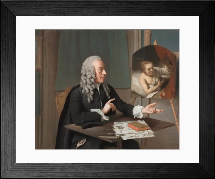 Framed Print : Francois Tronchin, 1757. Creator: Jean-Etienne Liotard (Swiss, 1702-1789) Framed Print : Francois Tronchin, 1757. Creator: Jean-Etienne Liotard (Swiss, 1702-1789)