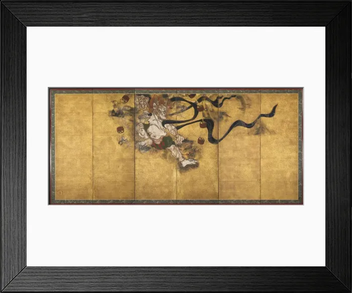 Framed Print : God of Thunder (Raijin), mid-1600s. Creator: Tawaraya S?tatsu (Japanese, died c. 1640) Framed Print : God of Thunder (Raijin), mid-1600s. Creator: Tawaraya S?tatsu (Japanese, died c. 1640)