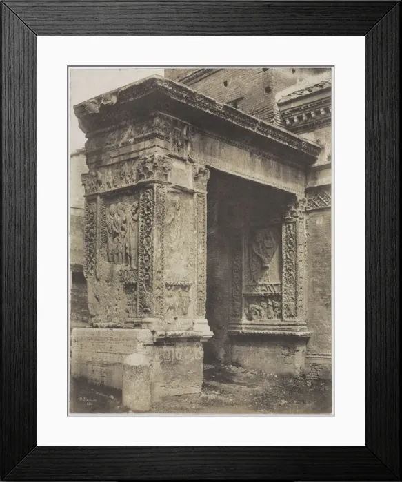 Framed Print : Goldsmiths Arch, Rome, 1850. Creator: Frederic Flacheron (French, 1813-1883) Framed Print : Goldsmiths Arch, Rome, 1850. Creator: Frederic Flacheron (French, 1813-1883)
